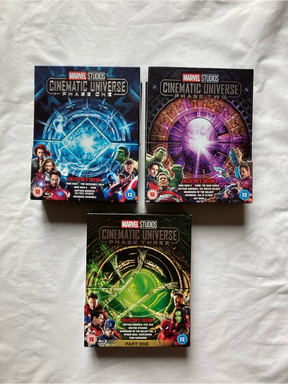 Marvel Studios Cinematic Universe Phase 1,2 & 3 Pt 1 Blue-Ray Collectors Edition